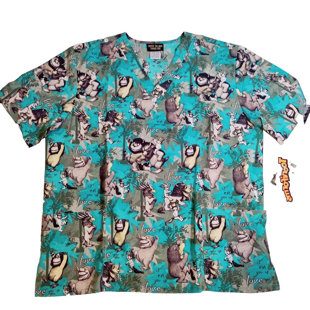Tooniforms Where The Wild Things Are Wild Rumpus Unisex 2-Pocket XL NEW
